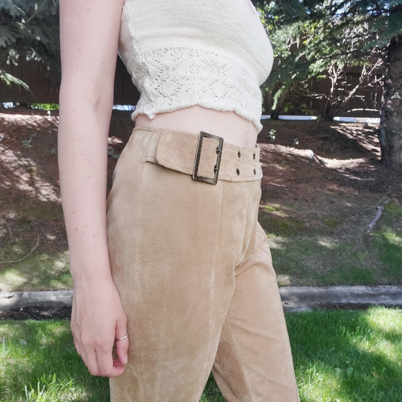 RUDSAK Pants & Jumpsuits Vintage Rudsak Collection Tan Suede Pants